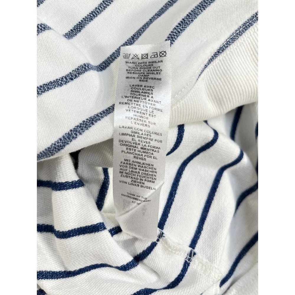 Asos Ladies Navy Stripe Jersey Knit Long Sleeve Top Size Small - Picture 7 of 15